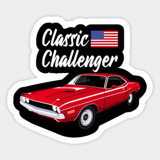 Classic Challenger American Muscle Cars Sticker